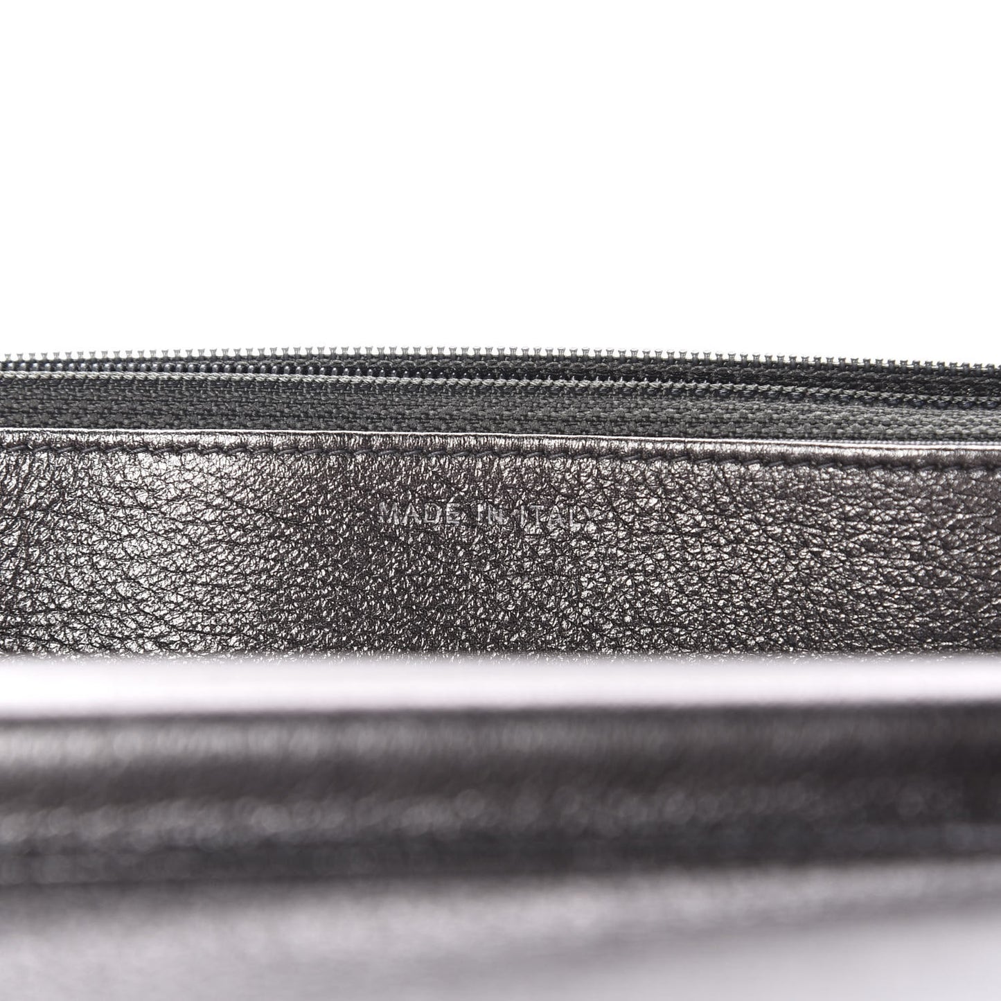 Metallic Goatskin Quilted Diamond CC Wallet On Chain WOC Pewter