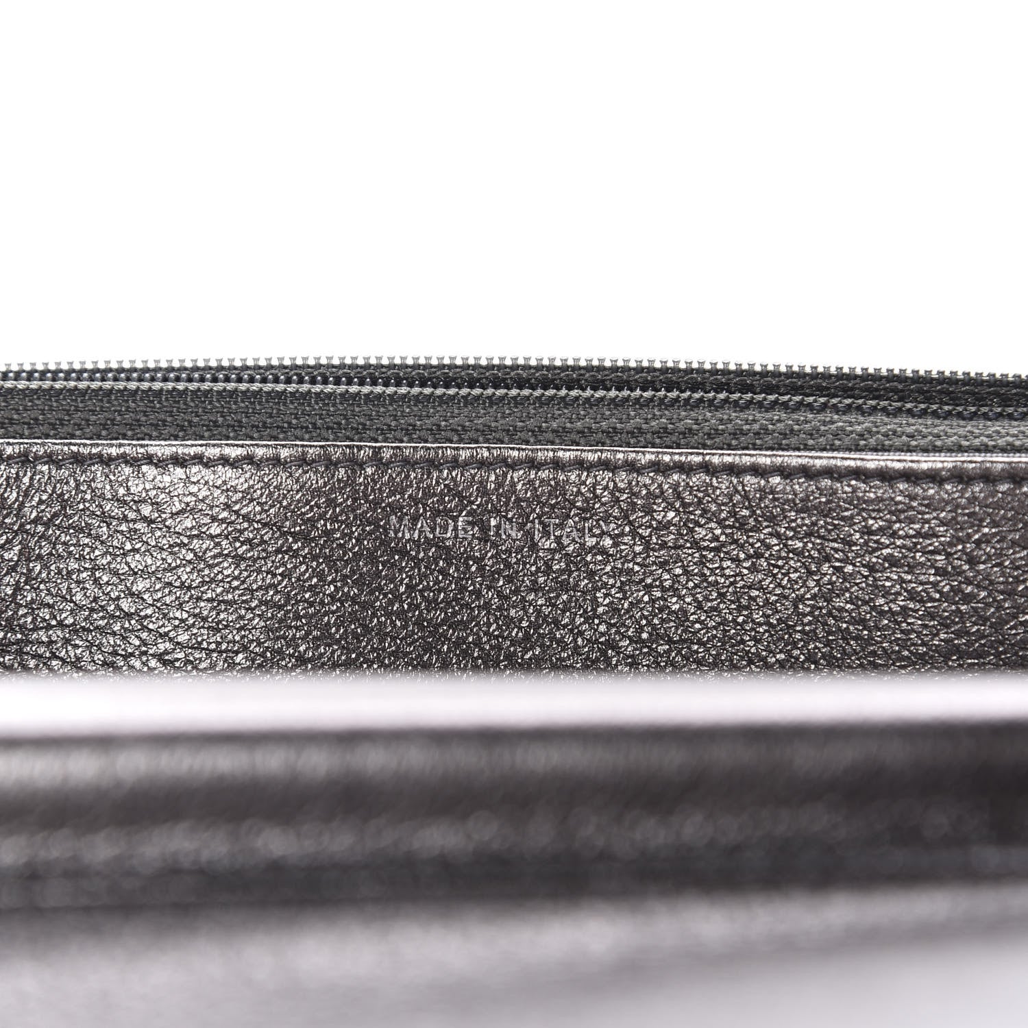Chanel Metallic Goatskin Quilted Diamond CC Wallet On Chain WOC Pewter 10 of 12