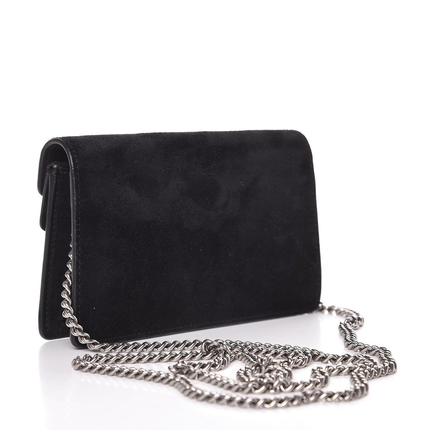Suede Super Mini Dionysus Shoulder Bag Black