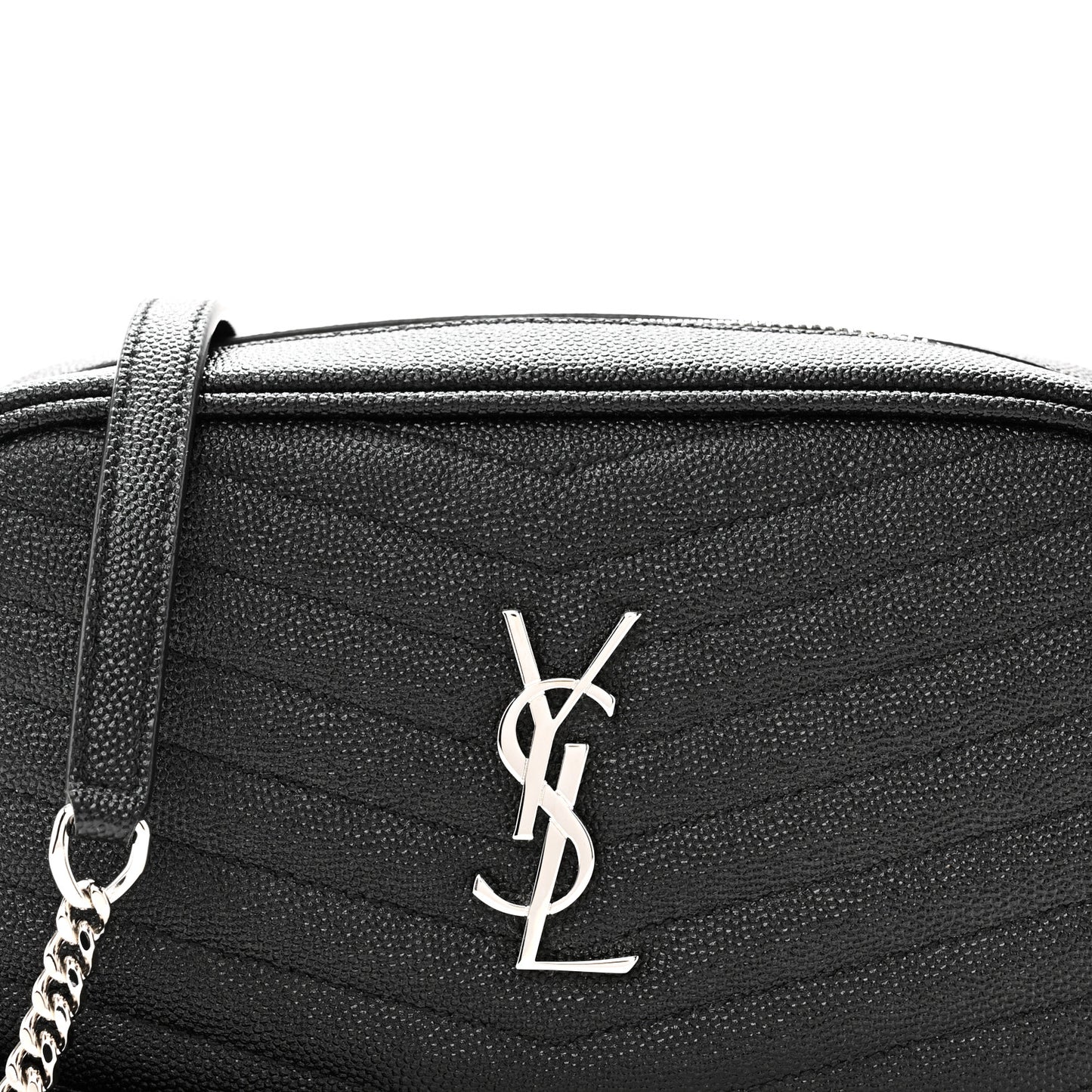 Grain De Poudre Matelasse Monogram Mini Lou Camera Bag Black