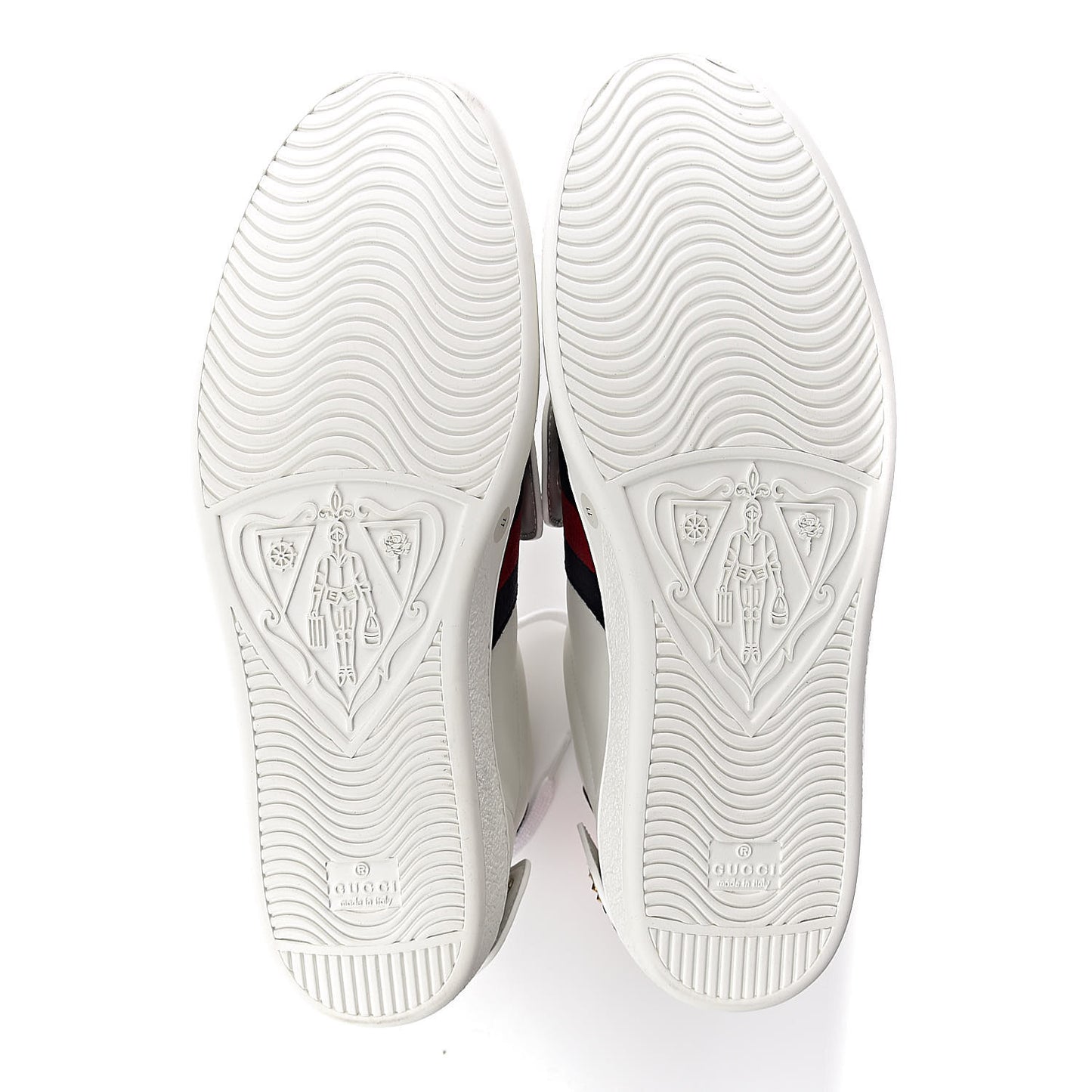 Calfskin Ayers Embroidered Web Mens Ace Removable Patches High Top Sneakers 11 White