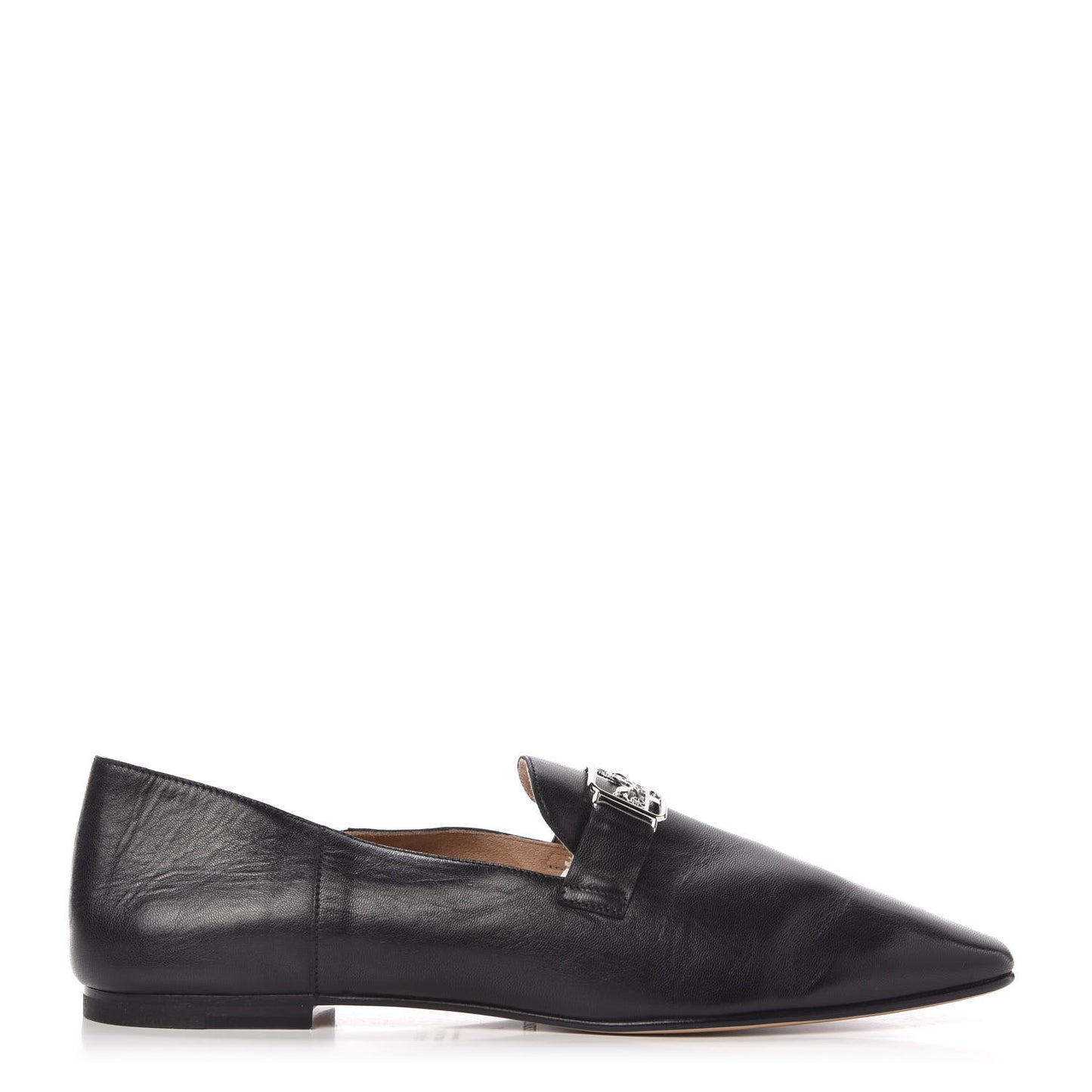 Supple Goatskin Womens Time Loafers 41 Black