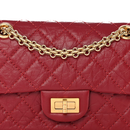 Chanel Aged Calfskin Quilted 2.55 Reissue Mini Flap Red 8 of 11