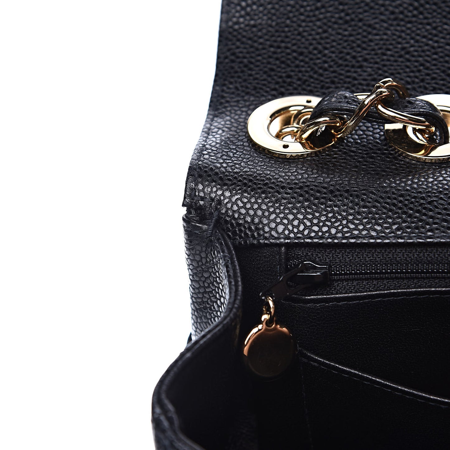 Caviar Quilted Jumbo Single Flap Black