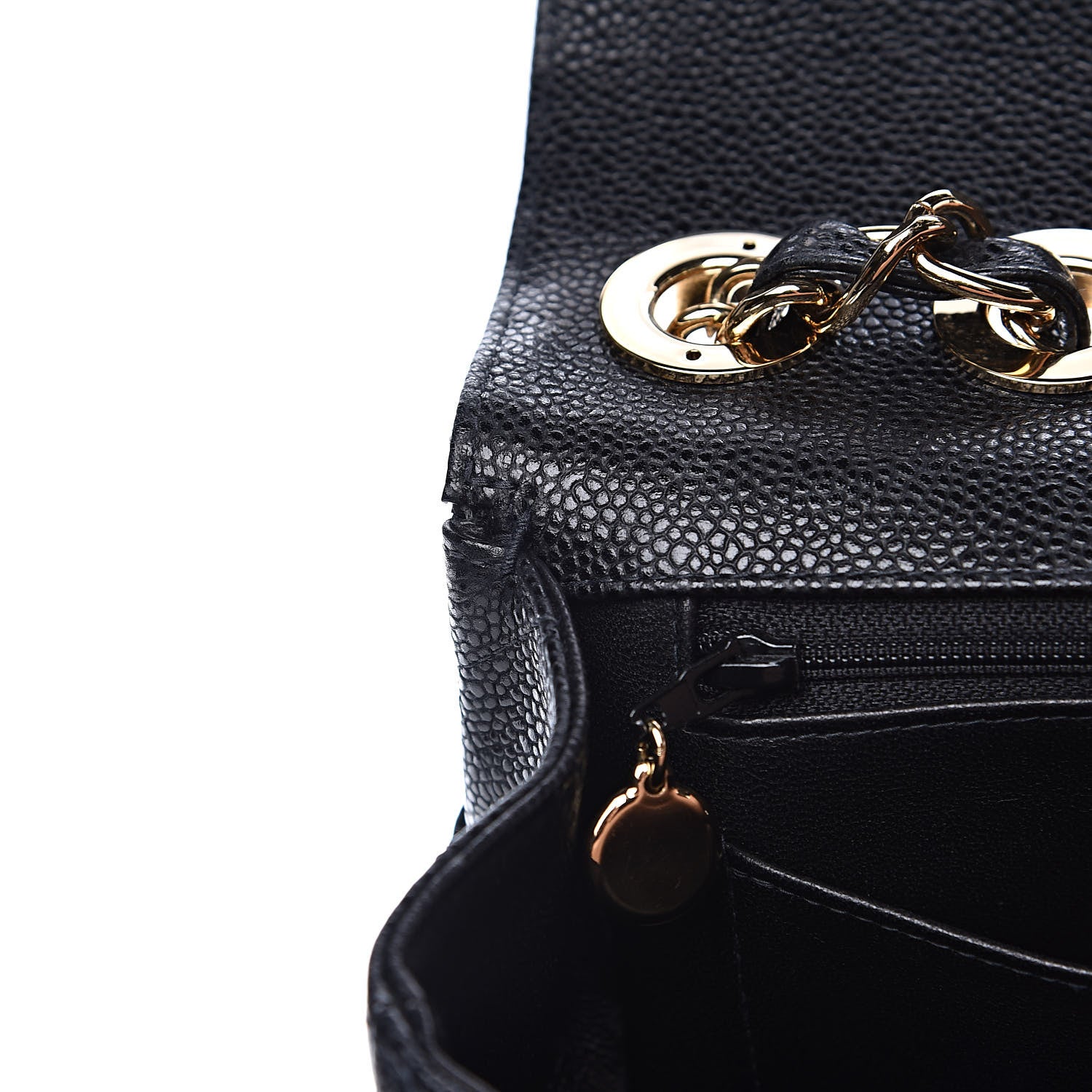 Chanel Caviar Quilted Jumbo Single Flap Black 11 of 13