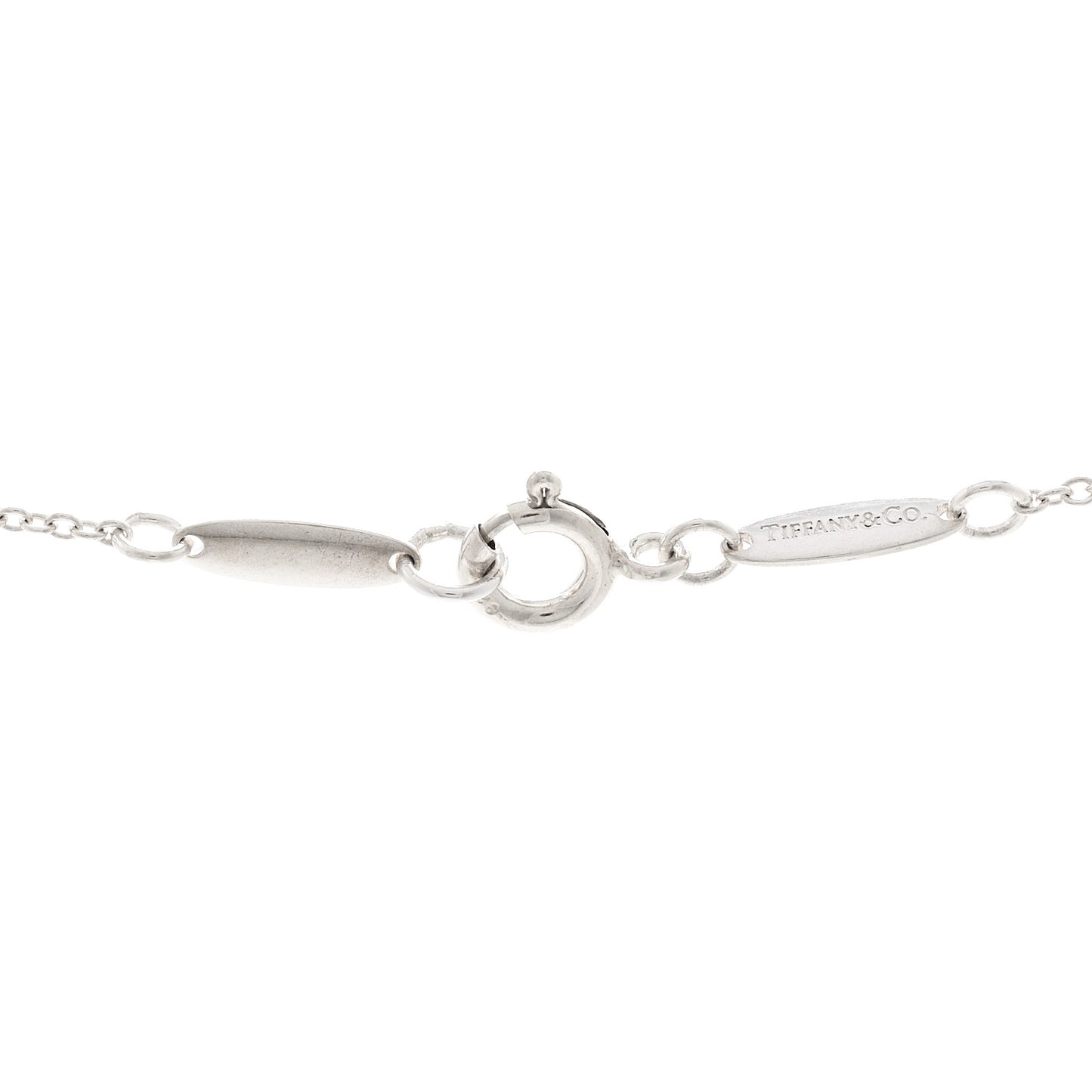 Sterling Silver 12mm Elsa Peretti Teardrop Pendant Necklace