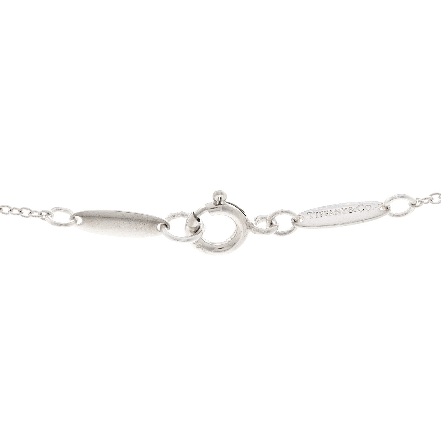 Tiffany Sterling Silver 12mm Elsa Peretti Teardrop Pendant Necklace 4 of 4