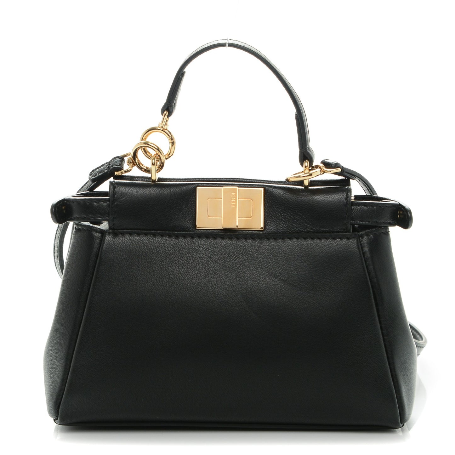 Nappa Micro Peekaboo Iconic Satchel Black