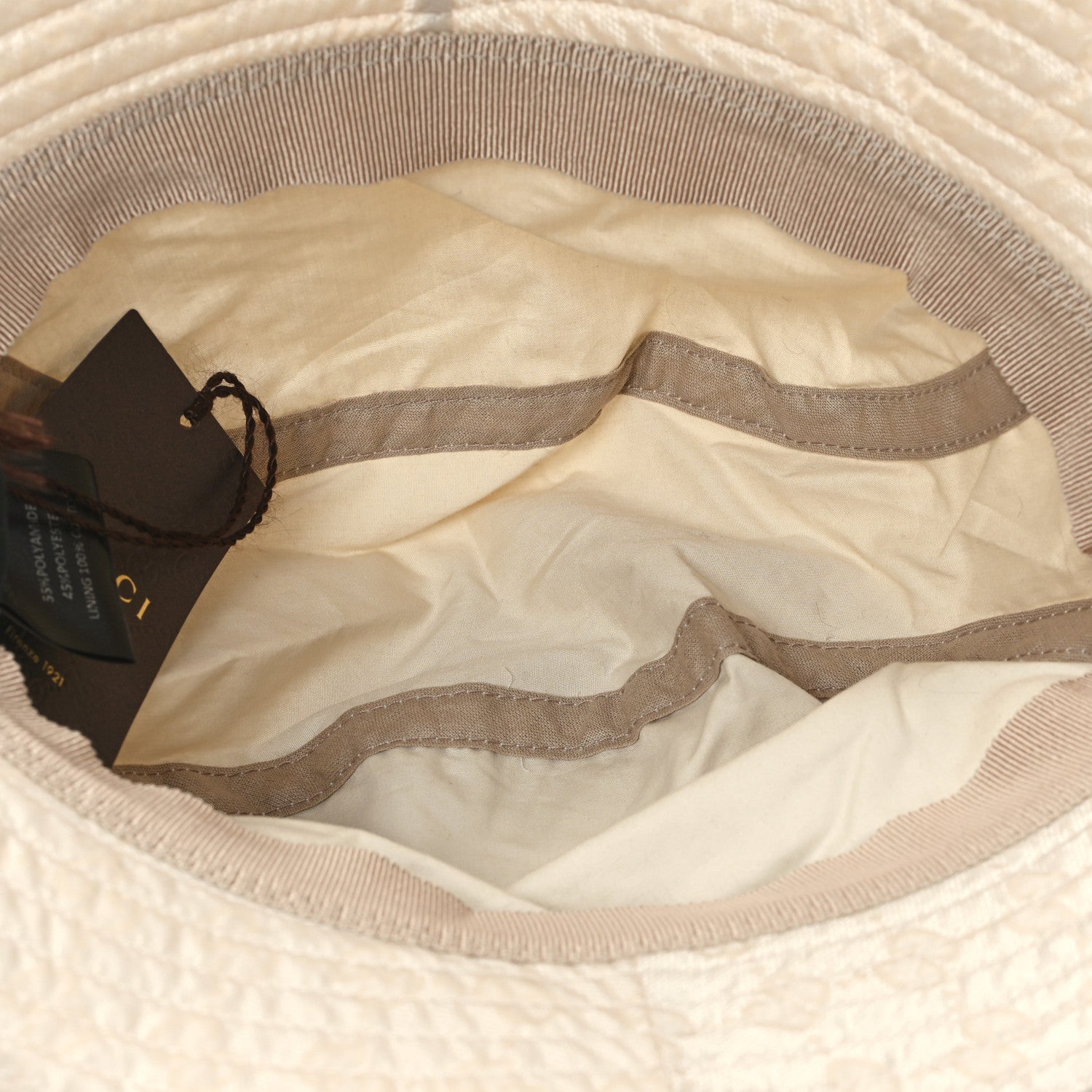Gucci Nylon Monogram Bucket Hat XL Beige 7 of 8