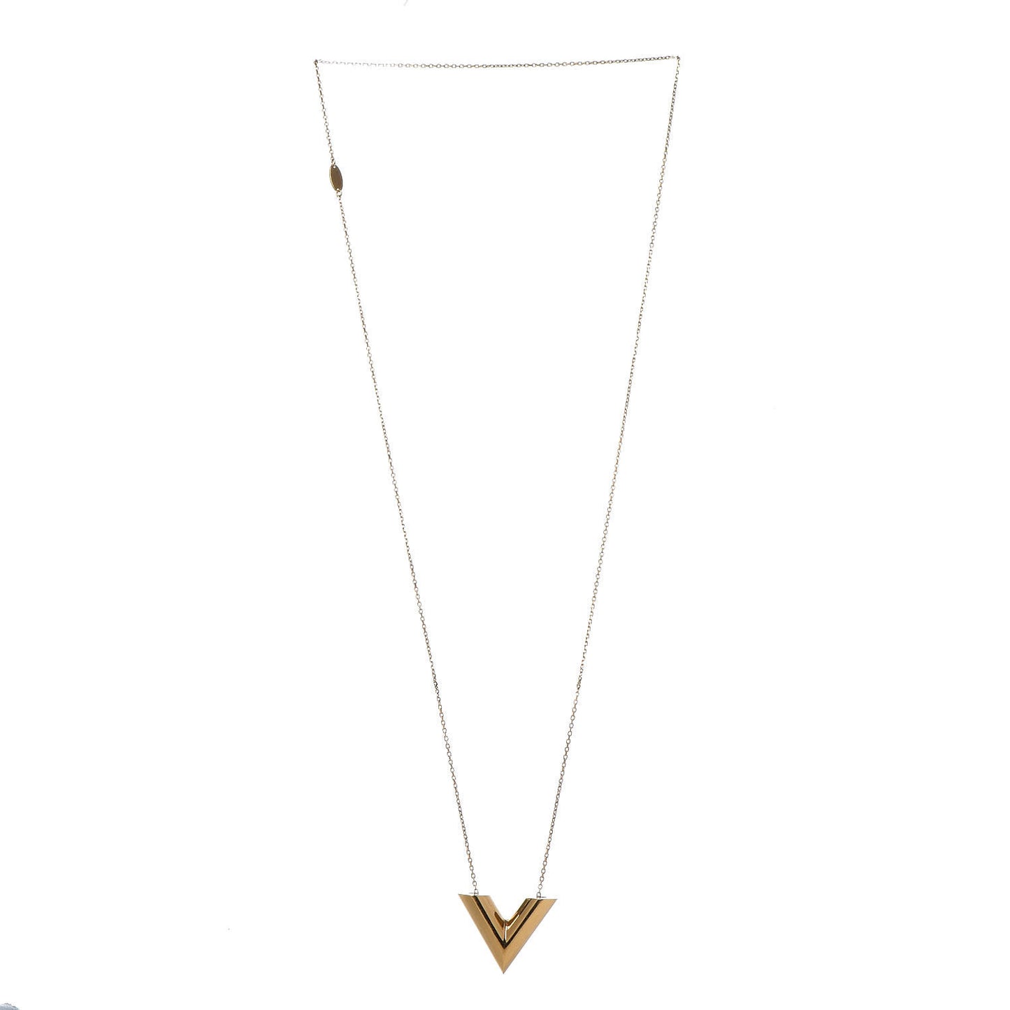 Large Essential V Necklace Gold