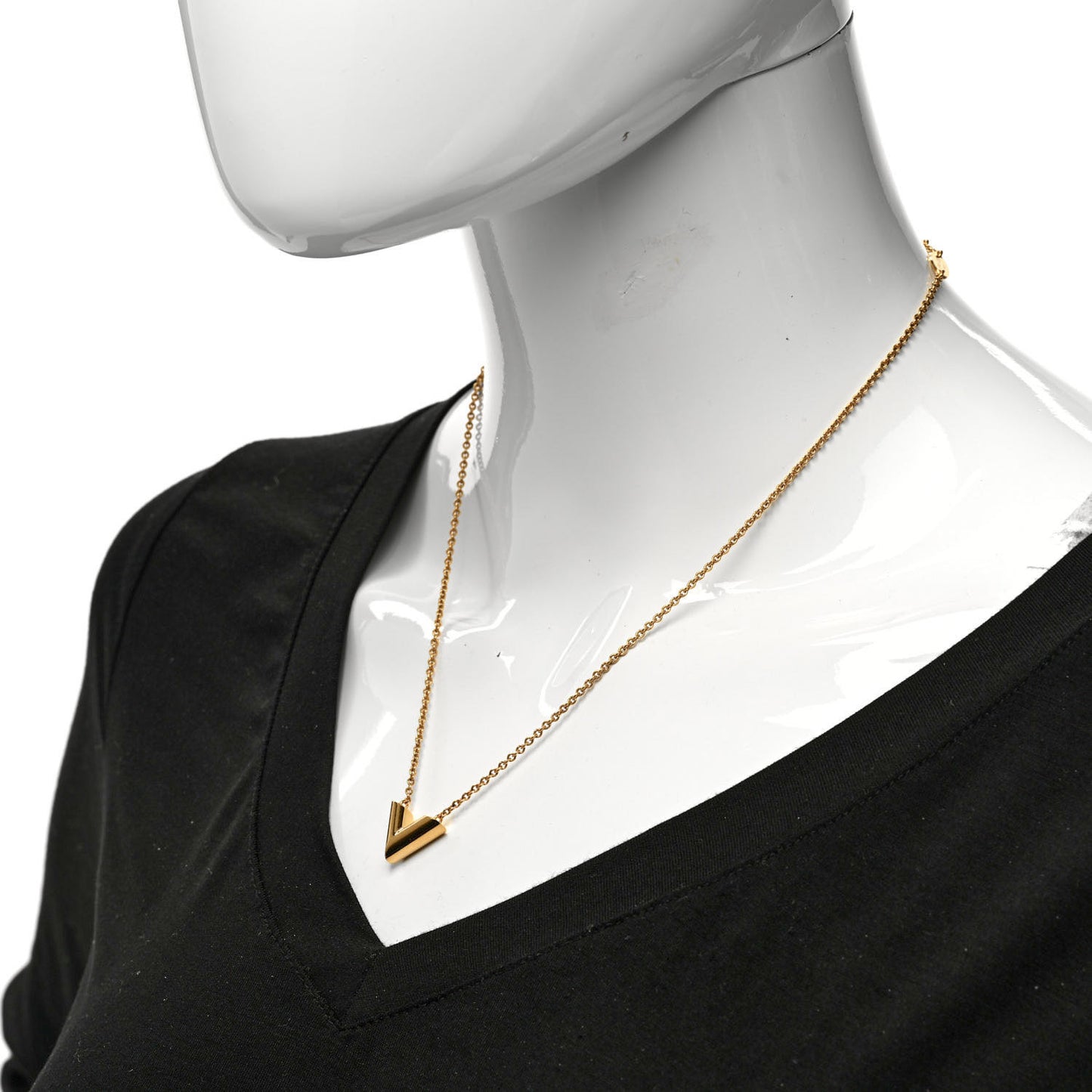 Essential V Necklace Gold