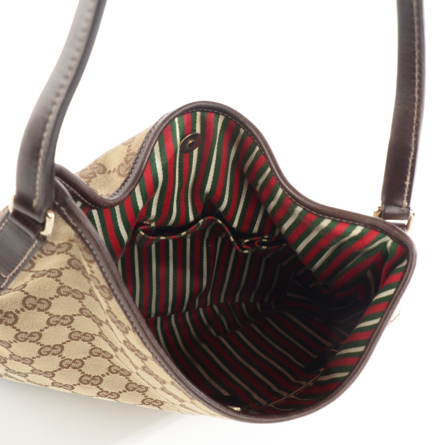 Gucci Monogram Medium New Britt Hobo Dark Brown 7 of 7