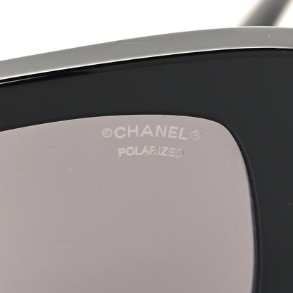 Chanel Acetate Rectangle Sunglasses 5480-H Black 7 of 8