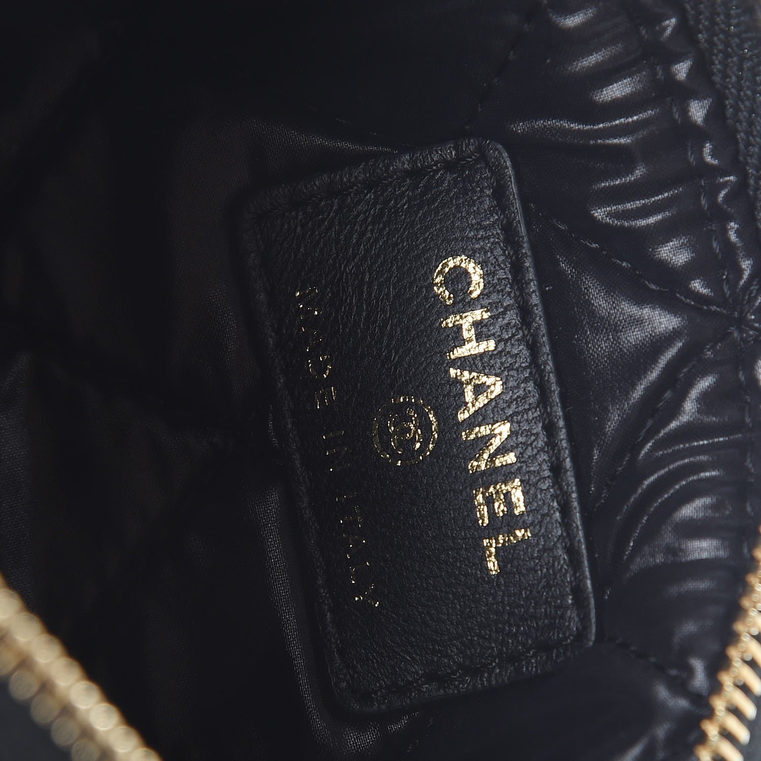 Chanel Lambskin Quilted Small Casino Cosmetic Case Black 6 of 7