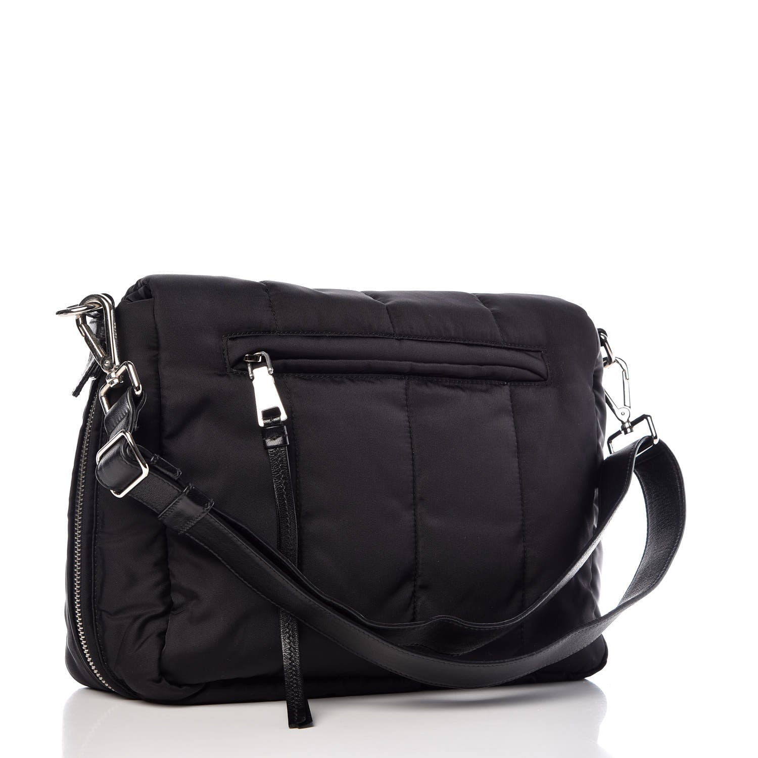 Prada Tessuto Nylon Bomber Messenger Black 3 of 10