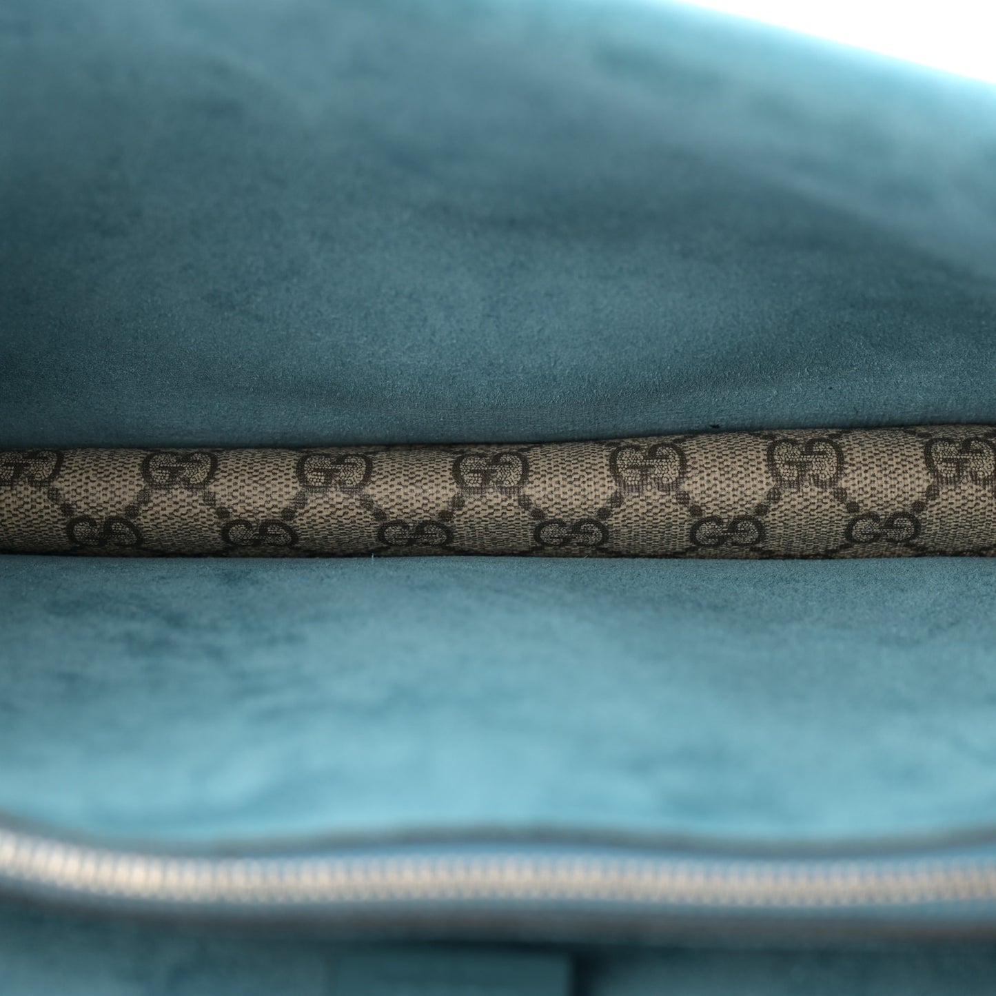 GG Supreme Monogram Angry Cat Embroidered Medium Dionysus Shoulder Bag Beige Ultramarine