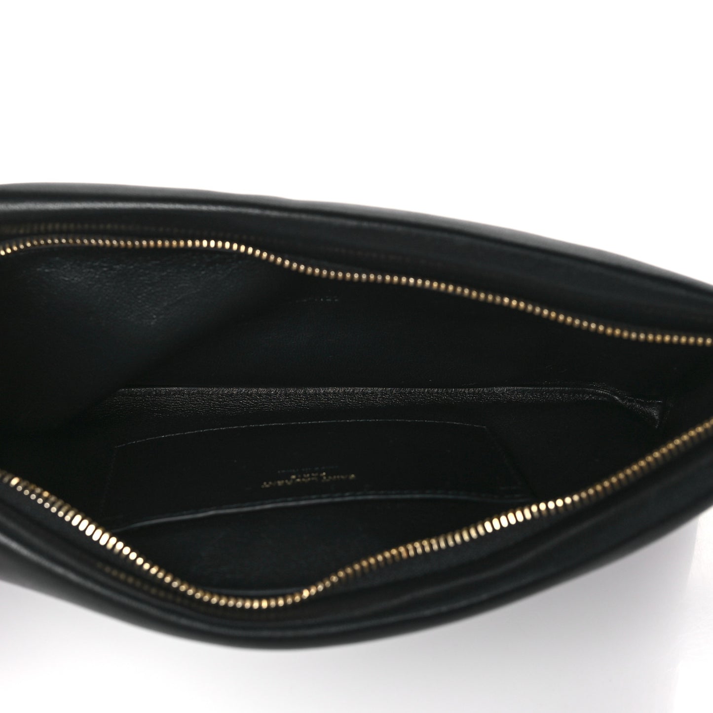 Lambskin Long Calypso Pouch Black