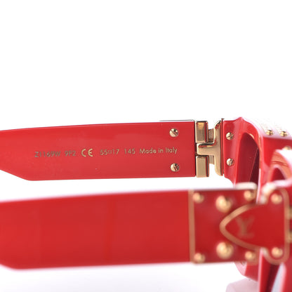 Louis Vuitton Acetate 1.1 Millionaires Z1169W Sunglasses Red 5 of 7