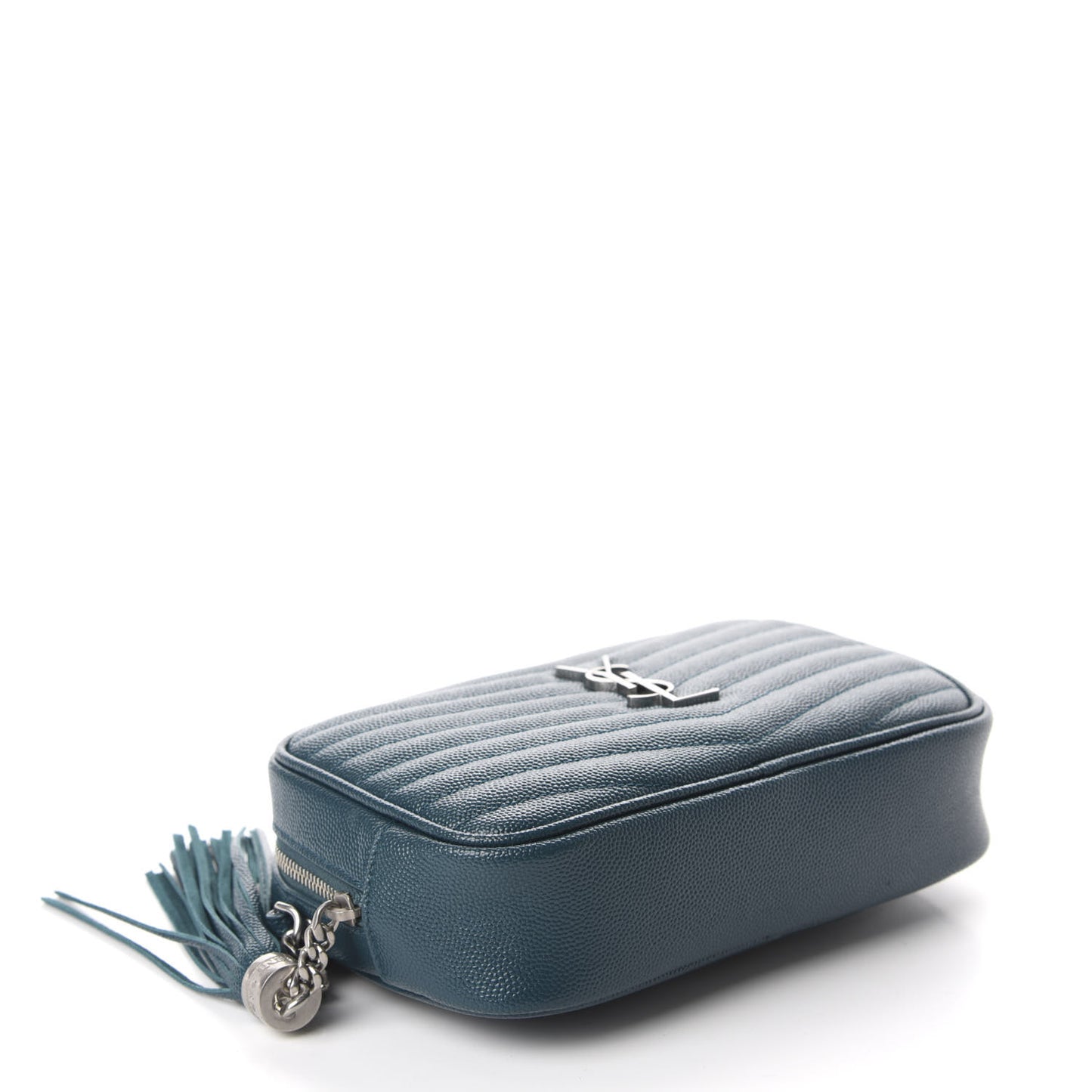Grain De Poudre Matelasse Monogram Mini Lou Camera Bag Petrol Green