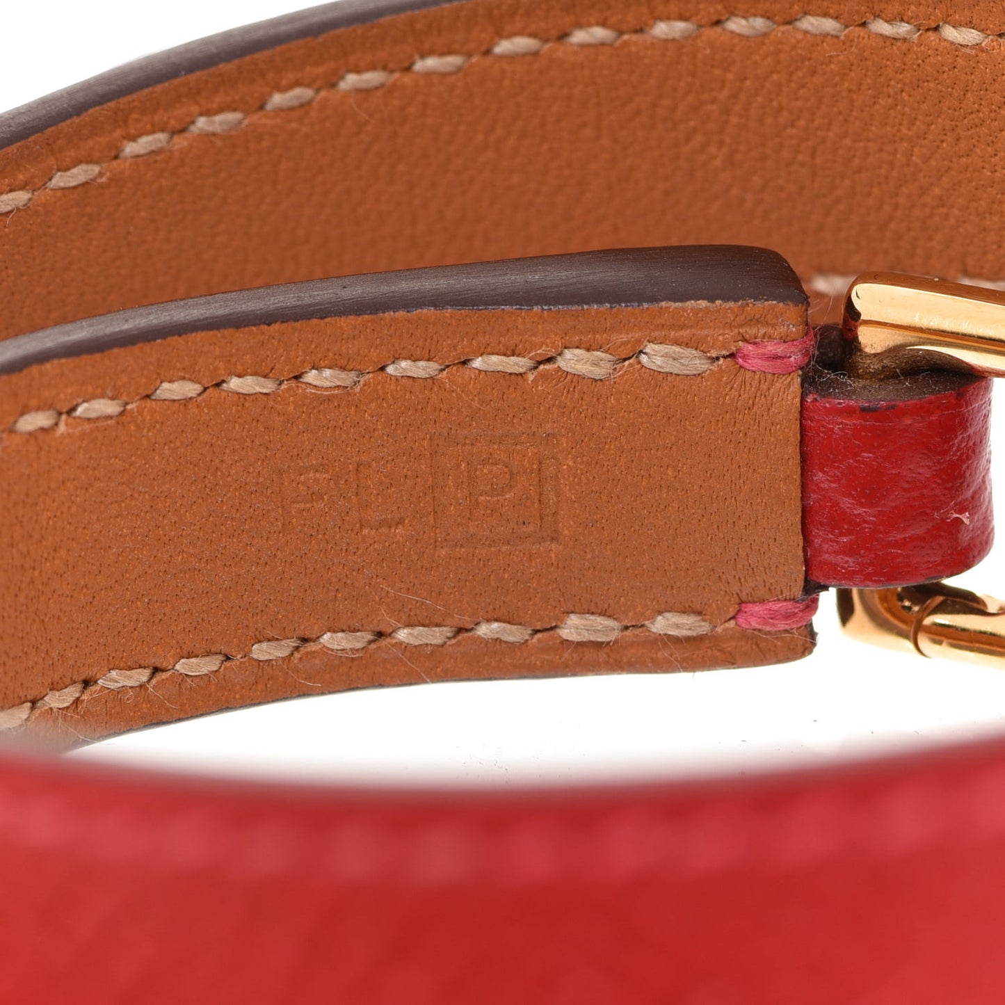 Epsom Rivale Double Tour Bracelet S Rouge Casaque