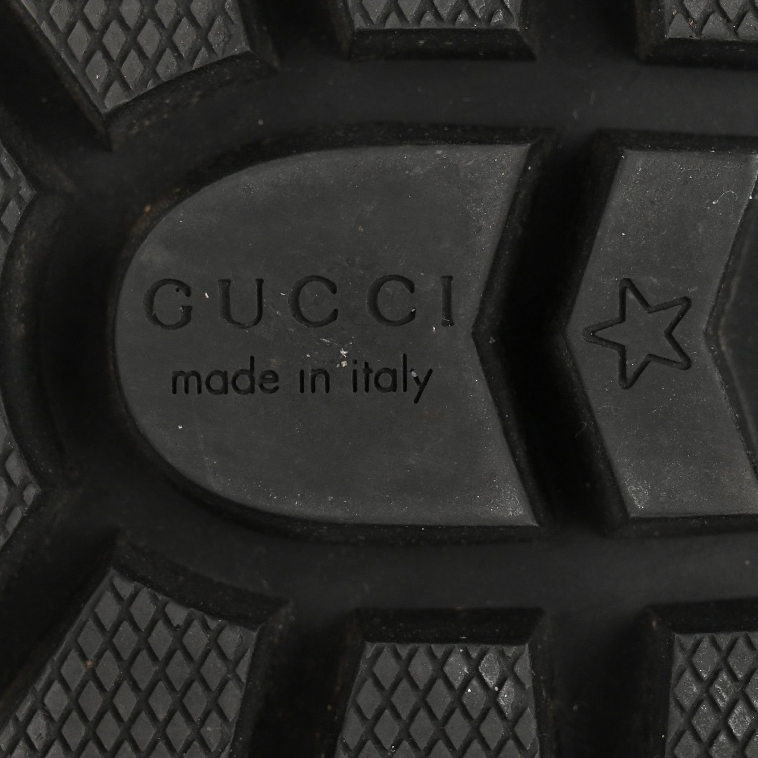 Gucci Calfskin Sylvie Web Womens Lace Up Combat Boots 37.5 Black 8 of 8