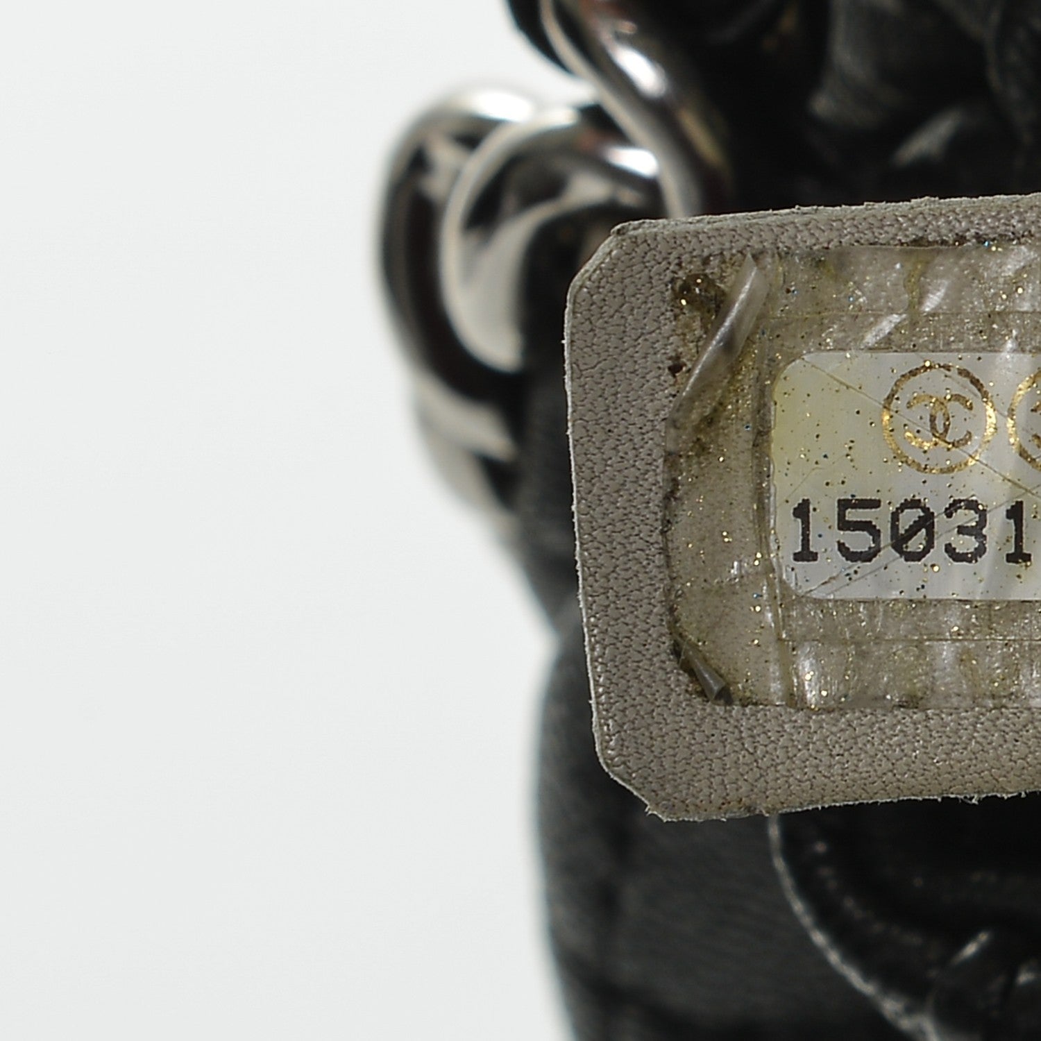 Chanel Washed Lambskin Mini Chain Around Messenger Black 7 of 10