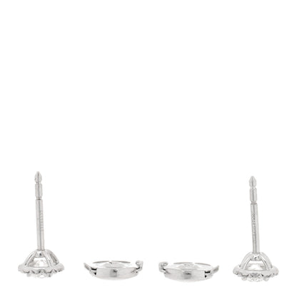 Tiffany Platinum Diamond .50ctw Soleste Earrings 3 of 5