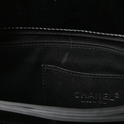 Chanel Patent Quilted Large Just Mademoiselle Bowling Bag Black 15 of 15