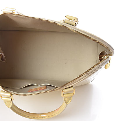 Louis Vuitton Vernis Alma MM Blanc Corail 5 of 15