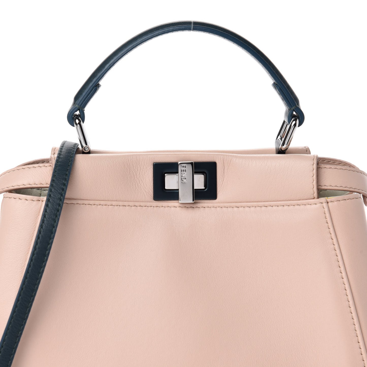 Nappa Colorblock Mini Peekaboo Iconic Satchel Soap Amazzonia Opal