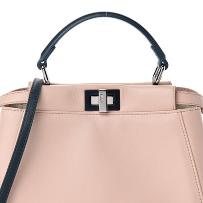 Fendi Nappa Colorblock Mini Peekaboo Iconic Satchel Soap Amazzonia Opal 11 of 11