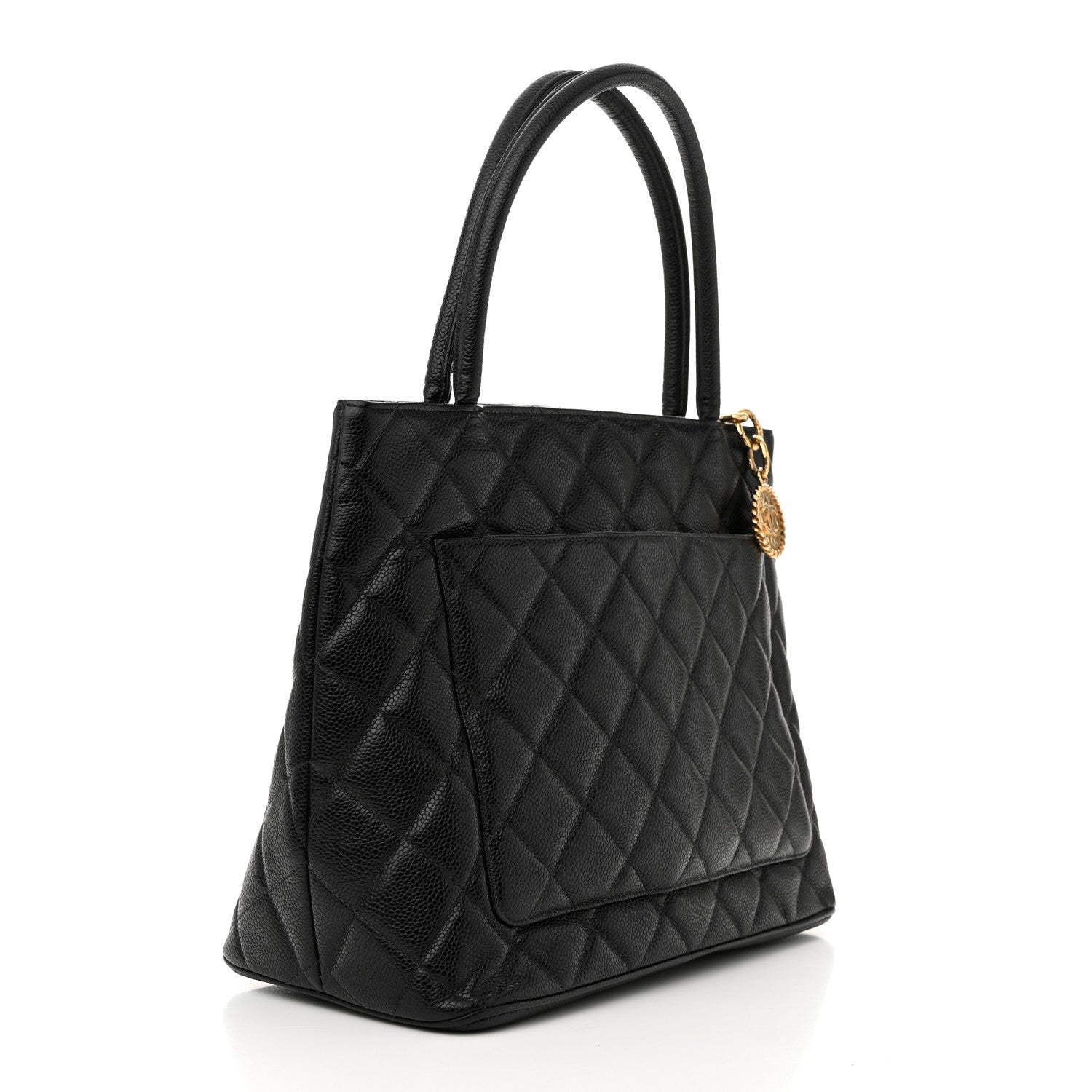 Chanel Caviar Quilted Medallion Tote Black 3 of 12