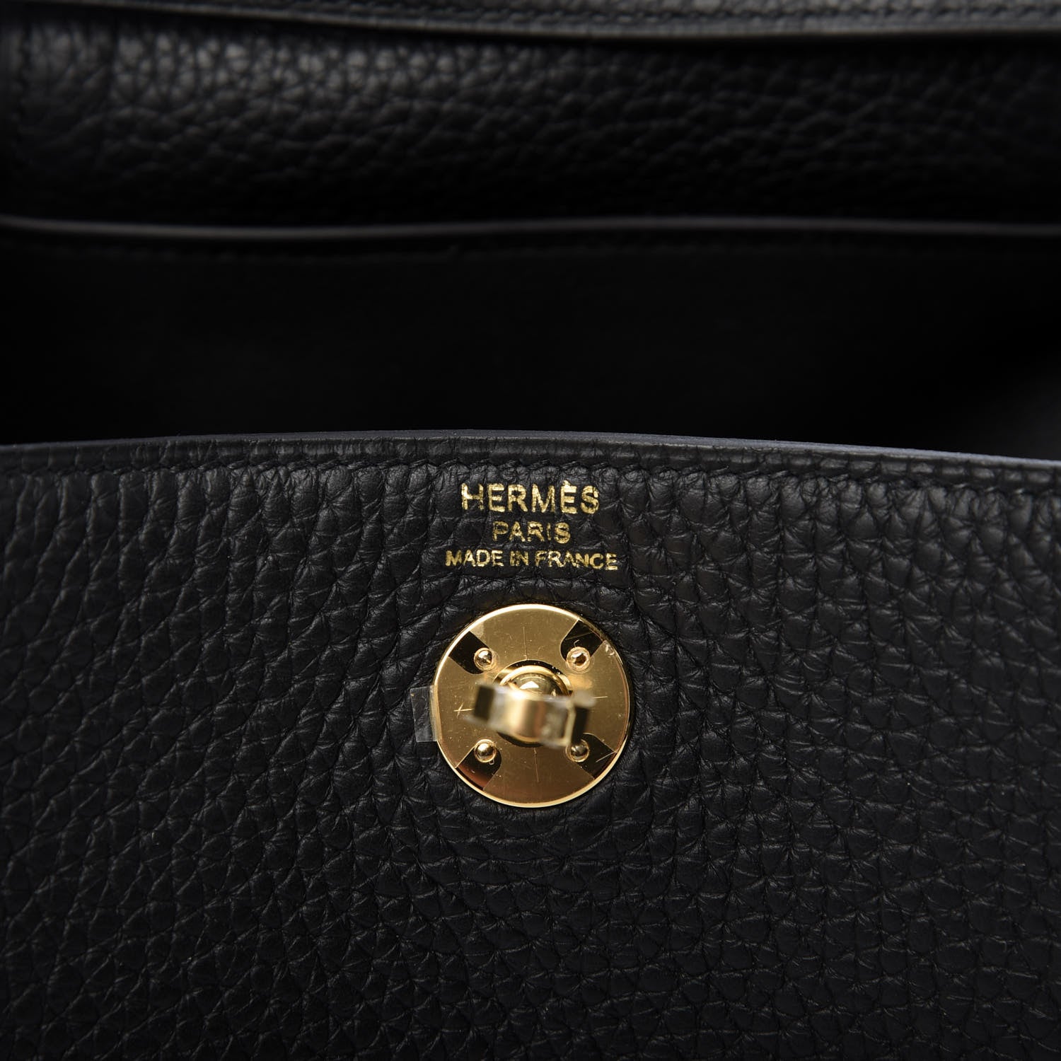 Hermes Taurillon Clemence Mini Lindy 20 Black 8 of 9
