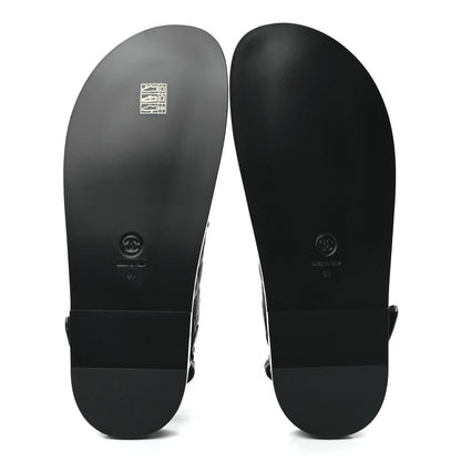 Chanel Grained Calfskin Velcro Dad Sandals 41 Black 5 of 8