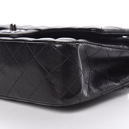 Chanel Lambskin Quilted Medium Double Flap Black 15 of 16