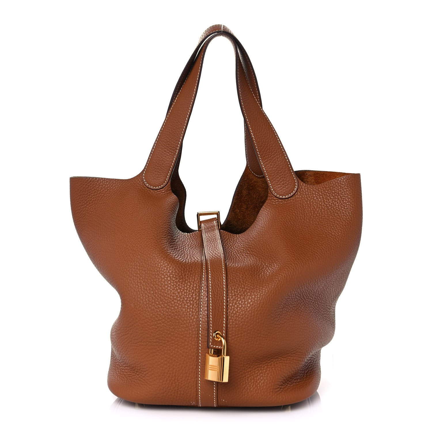 Hermes Taurillon Clemence Picotin Lock 26 GM Gold 1 of 12