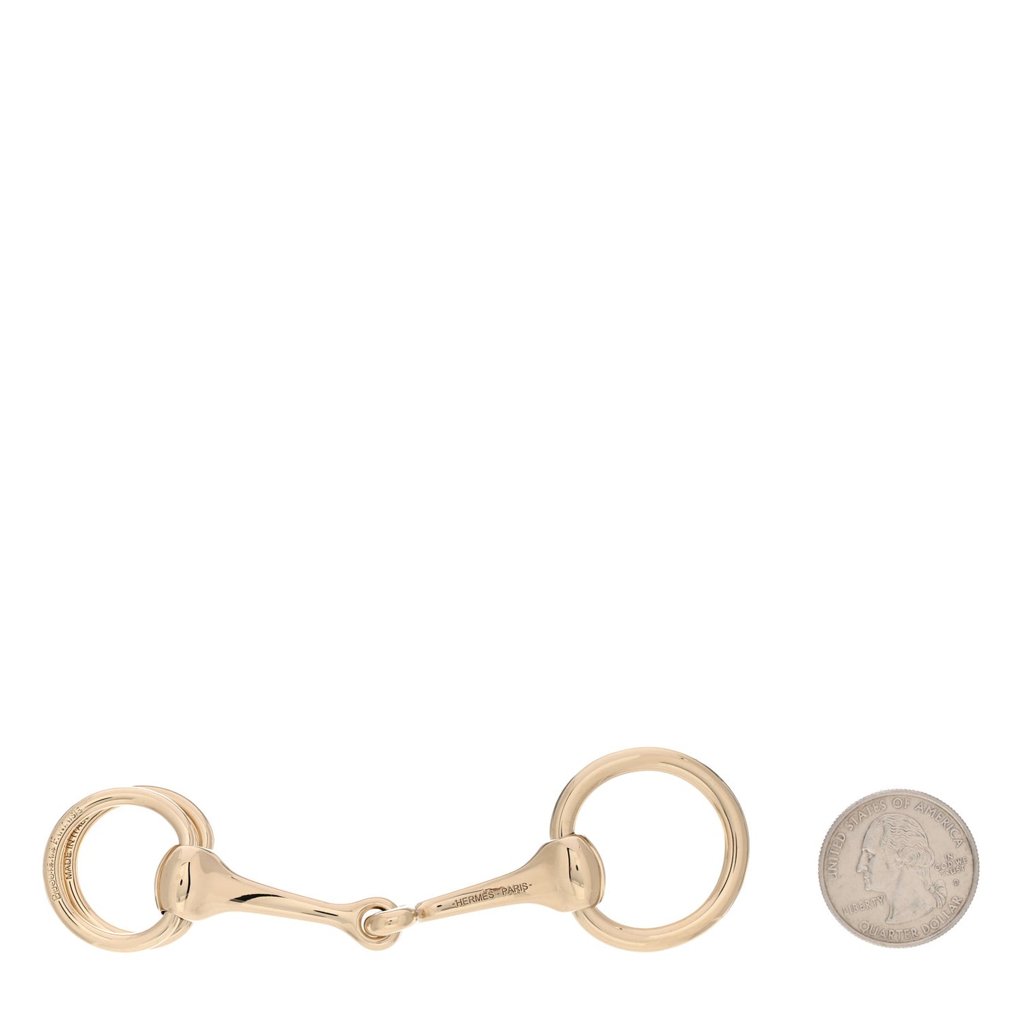 Permabrass Mors Scarf Ring Gold