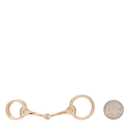Hermes Permabrass Mors Scarf Ring Gold 2 of 5