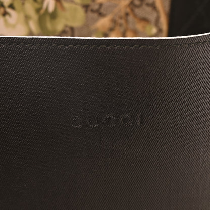 Gucci GG Supreme Monogram Blooms Large Reversible Tote Beige New Military Black 6 of 15