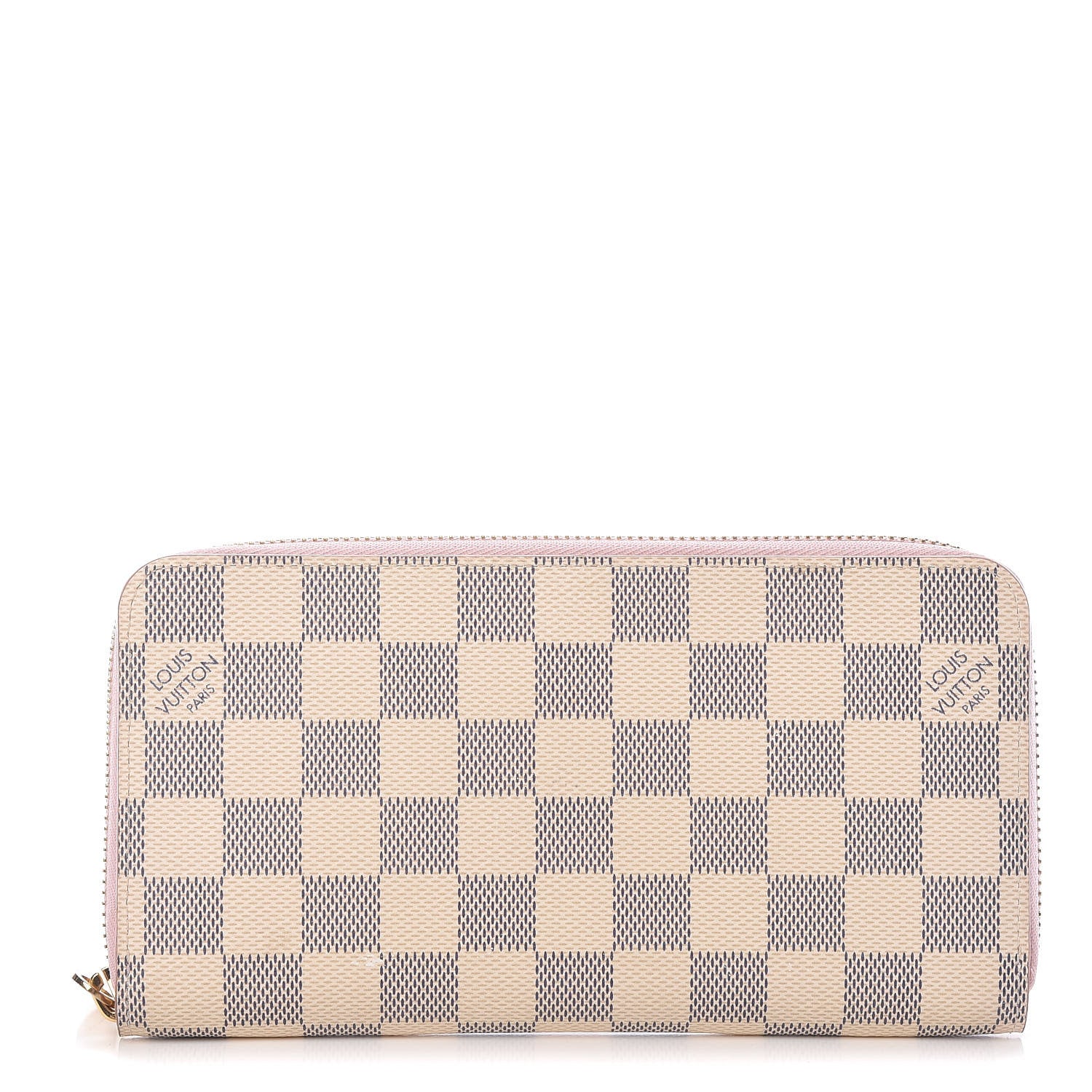 Louis Vuitton Damier Azur Zippy Wallet Rose Ballerine 1 of 9