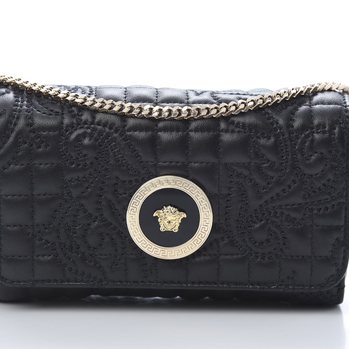 Nappa Quilted Trapuntata Tribute Crossbody Black