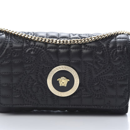 Versace Nappa Quilted Trapuntata Tribute Crossbody Black 7 of 10