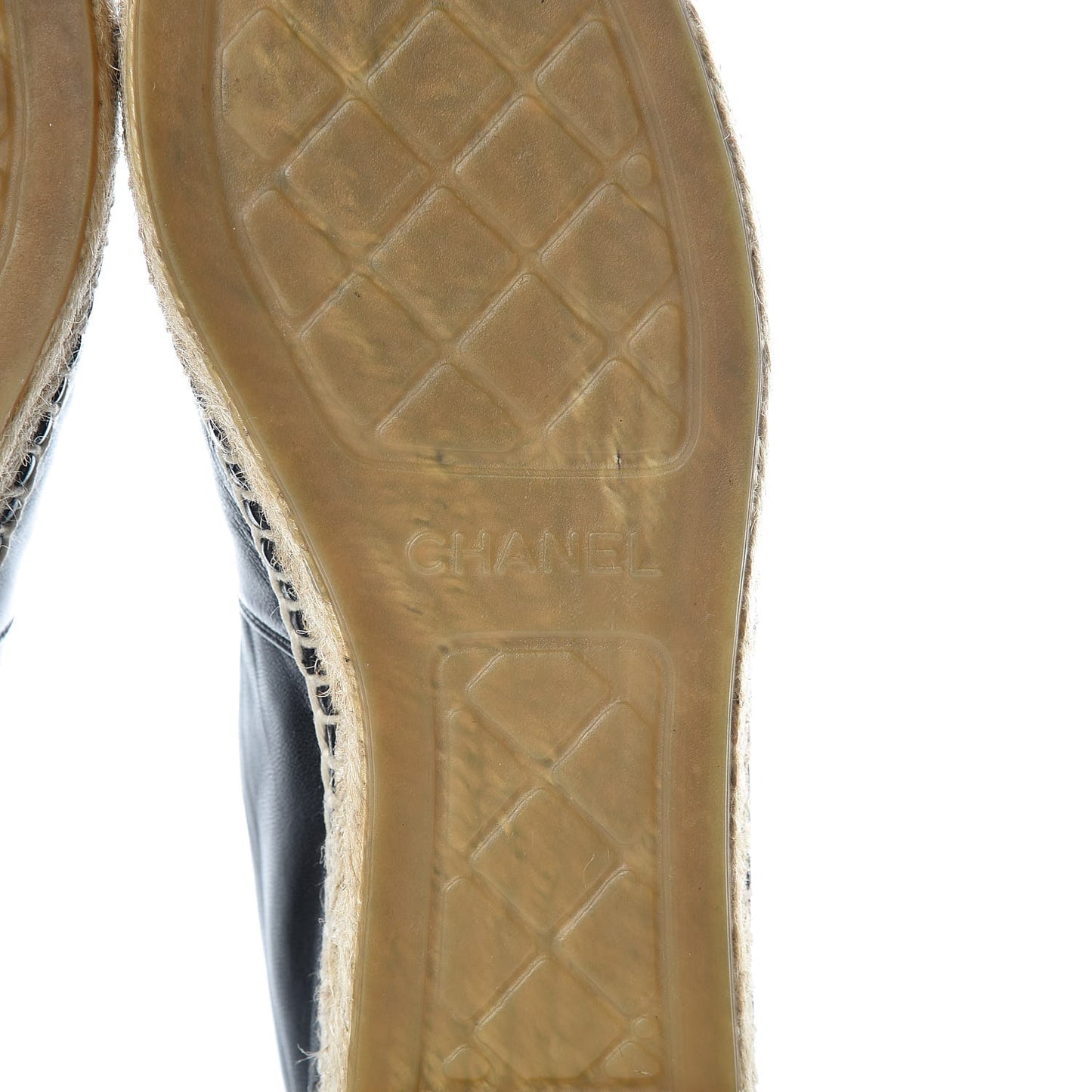 Lambskin CC Espadrilles 38 Black