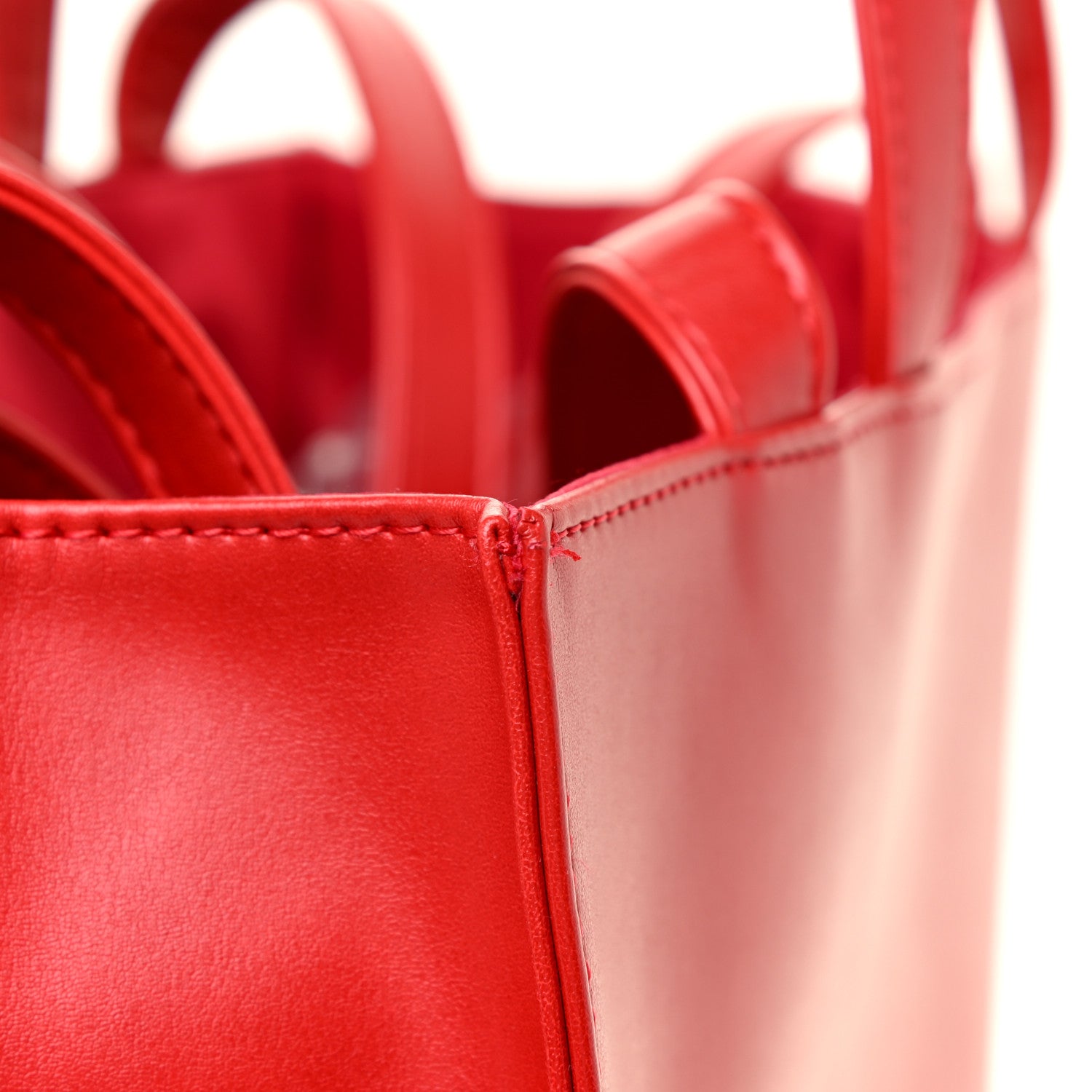 Telfar Vegan Leather Medium Shopping Bag Red 13 of 18