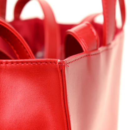 Telfar Vegan Leather Medium Shopping Bag Red 13 of 18