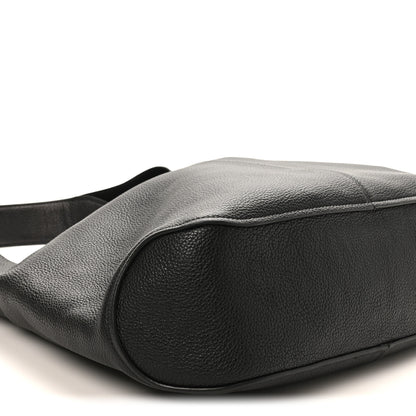 Salvatore Ferragamo Calfskin Margot Hobo Black Black 9 of 10