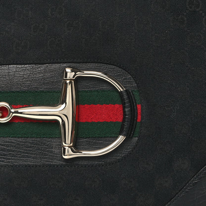 Gucci Monogram Web Hasler Hobo Black 8 of 10