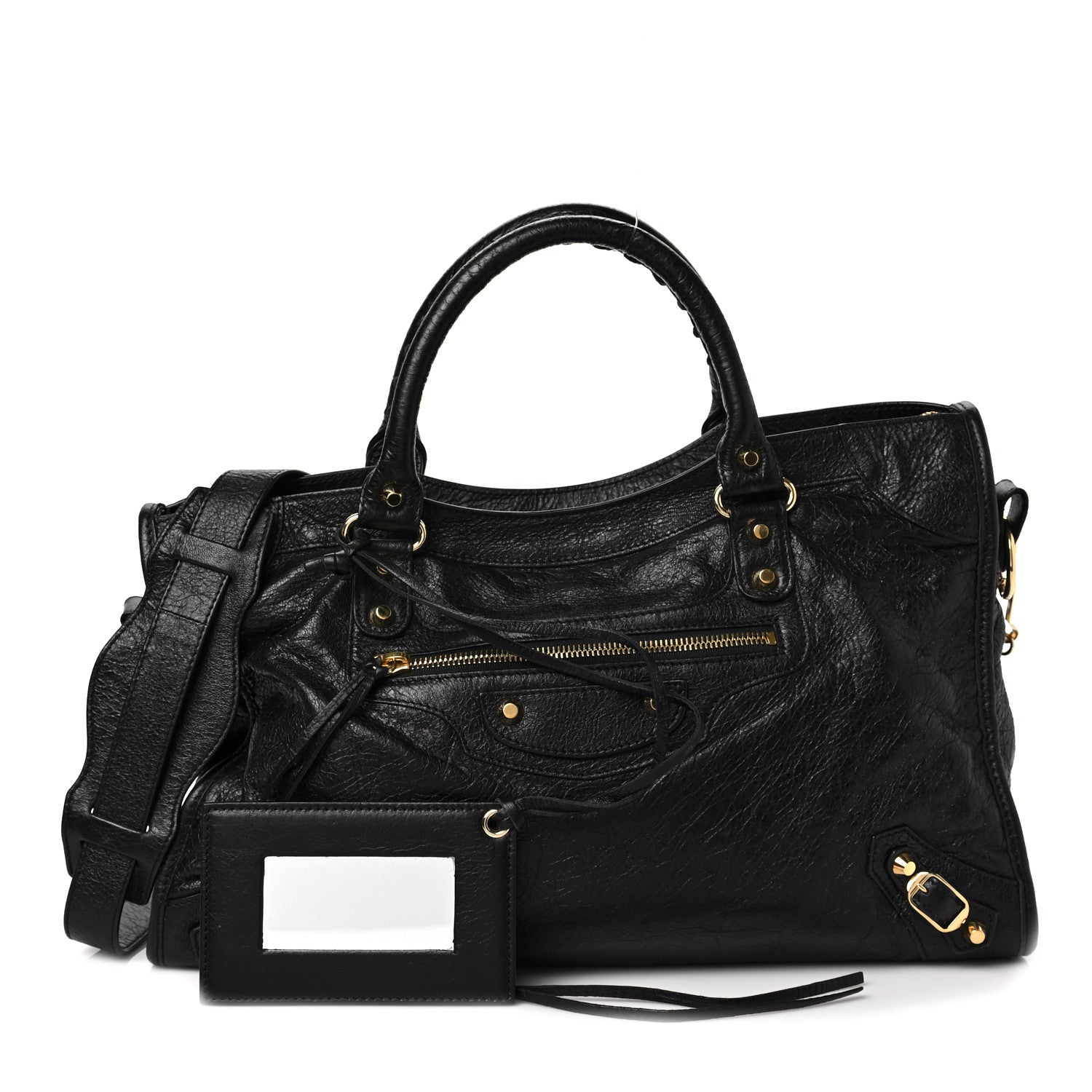 Balenciaga Agneau Classic Gold Hardware City Black 1 of 7