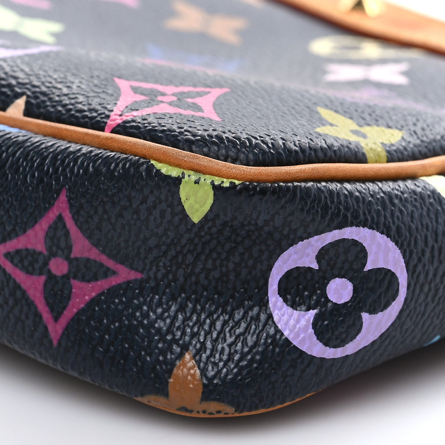 Monogram Multicolor Pochette Accessories Black