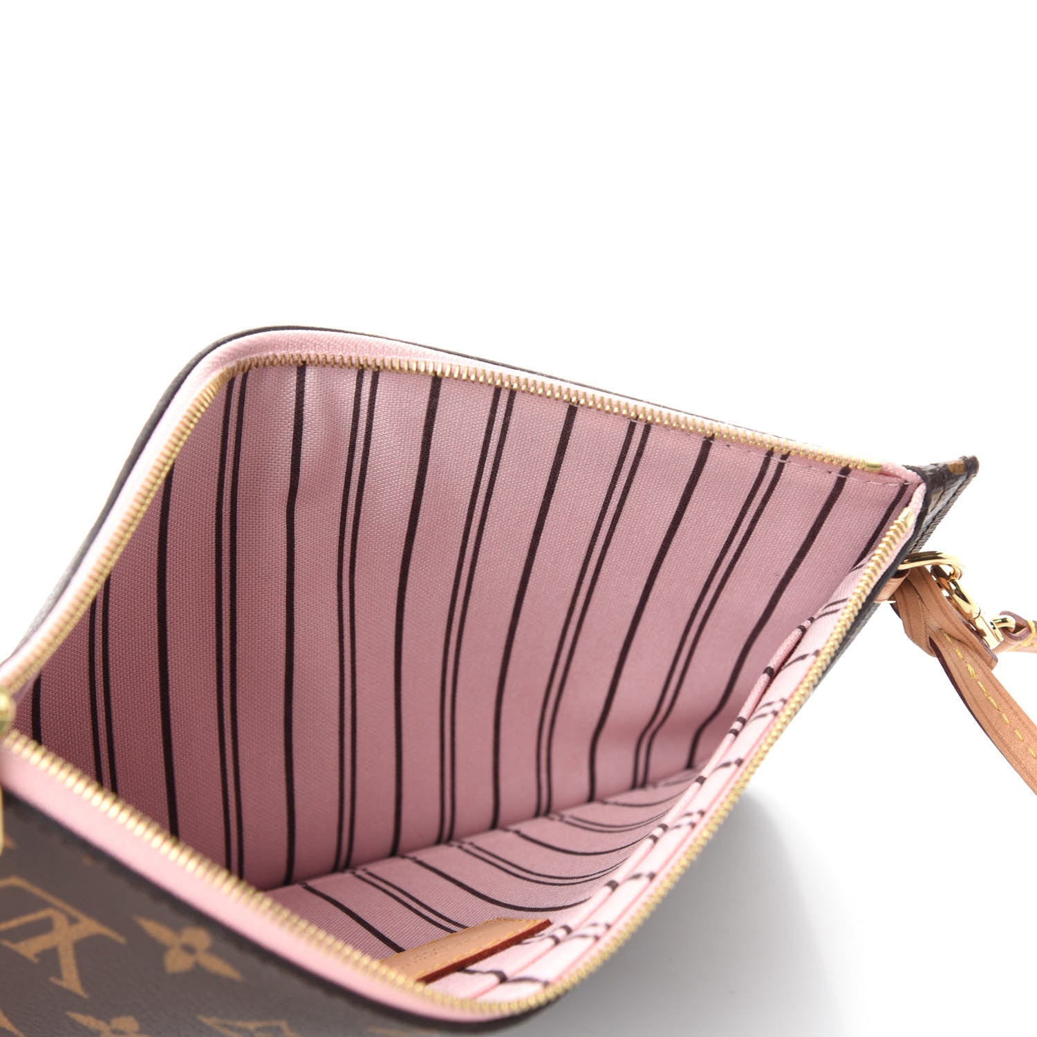Louis Vuitton Monogram Neverfull MM GM Pochette Rose Ballerine 5 of 8